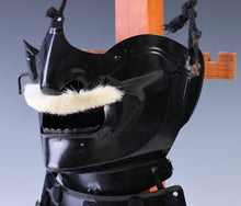 Vintage Japanese Samurai Black Power Menpo -Wearable- Marutake Product Tsushima