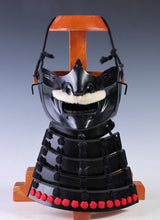 Vintage Japanese Samurai Black Power Menpo -Wearable- Marutake Product Tsushima