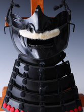 Vintage Japanese Samurai Black Power Menpo -Wearable- Marutake Product Tsushima