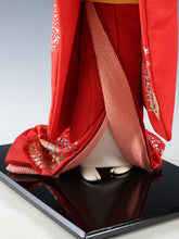 Beautiful Japanese Vintage Geisha Doll -Traditional Red Kimono-