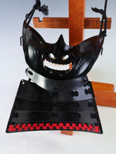 Vintage Japanese Samurai Black Power Menpo -Wearable- Marutake Product Tsushima