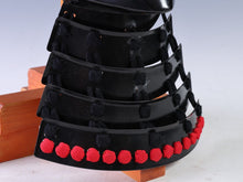 Vintage Japanese Samurai Black Power Menpo -Wearable- Marutake Product Tsushima