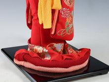 Beautiful Japanese Vintage Geisha Doll -Traditional Red Kimono-