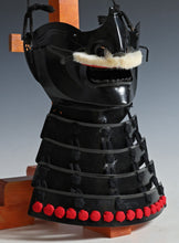 Vintage Japanese Samurai Black Power Menpo -Wearable- Marutake Product Tsushima