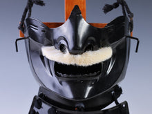 Vintage Japanese Samurai Black Power Menpo -Wearable- Marutake Product Tsushima