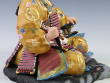 Beautiful Japanese Hakata Clay Ceramic Doll -Bushi Do- made by Kitaoka Hideo