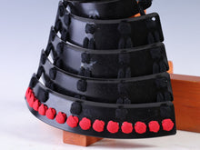 Vintage Japanese Samurai Black Power Menpo -Wearable- Marutake Product Tsushima