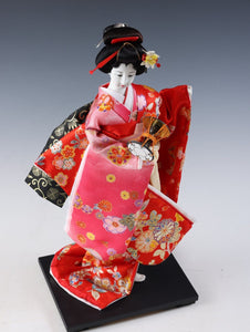 Vintage Classic Style Japanese Traditional Percussion Geisha Doll -Oyama Doll- 翆