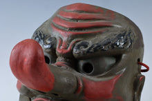 Old Vintage Japanese Paper Clay Noh Mask -Tengu- Braggart  Rare Product