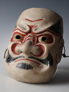 Old Vintage Lacquer NOH MASK -Susanooh- 素戔嗚