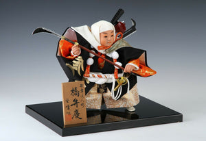 Beautiful Japanese Legendary Buddhism Soldier Samurai Doll -Benkei-