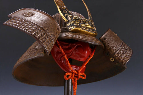 Japanese Vintage Samurai Helmet -Kusunoki Masashige Kabuto- middle size Tsushima