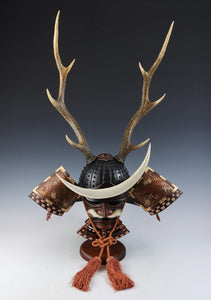 Largest Size Samurai Helmet -Great Shikanosuke Kabuto- with a Mask Very Rare