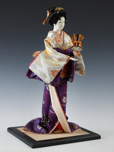 Japanese Beautiful Vintage Geisha Doll -Classic Sakurayama Style Product-