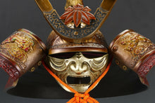 Japanese Vintage Helmet Samurai Kabuto -Yoshitsune's helmet- with a mask