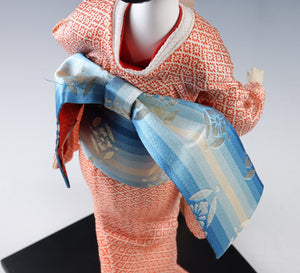 Beautiful Japanese GEISHA Doll -Traditional Fan- Kikusui Doll Product 菊水