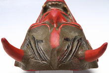 Old Vintage Japanese Red Power Noh Mask -Han nya- Paper Clay Nice Product