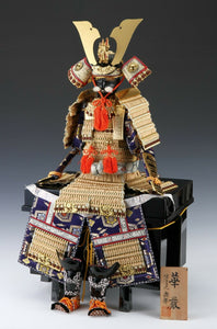 Japanese Beautiful Vintage Samurai Figure Doll -Yoshitoku Product- 華厳