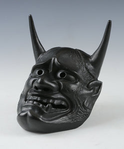 Vintage Iron Noh Mask Hannya 般若 -Jealousy Woman- Tsushima