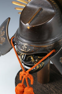 Japanese Vintage Samurai Helmet -Hideyoshi Kabuto with a mask-  Age of Samurai