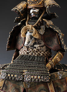 Japanese Beautiful Vintage Samurai Figure Doll -Kamakura Pure Bronze Using