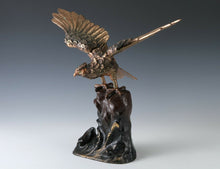 Japanese Iron Hawk -Room Guardian Sculpture- Great Takaoka Product Tsushima