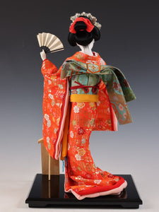 Beautiful Craft Maker Japanese Traditional Fan GEISHA Doll