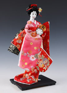 Vintage Classic Style Japanese Traditional Percussion Geisha Doll -Oyama Doll- 翆