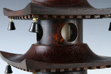 Japanese Vintage Wooden Figure Five Story Pagoda Lamp 五重塔