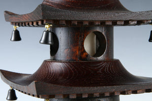 Japanese Vintage Wooden Figure Five Story Pagoda Lamp 五重塔