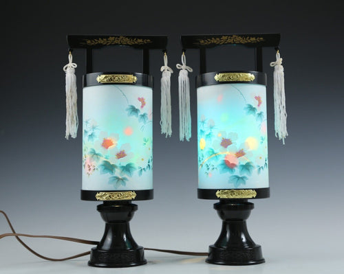 Beautiful Japanese Vintage Chochin Lamp -Traditional craftsman Lantern-