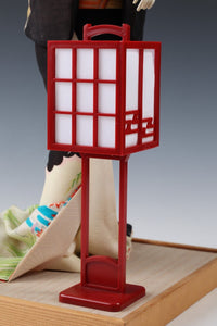 Old Vintage Japanese Geisha Kyoto Doll -Andon Traditional Lantern Deco-