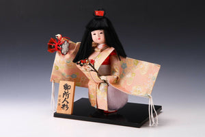 Japanese Real Gofun Kyo Doll -Kawaii Gosho Doll- Ichimatsu Style