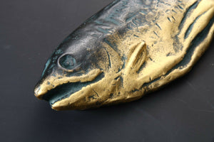 Salmon Bronze Paper Weight -Kitamura Seibo Product- Great 鮭