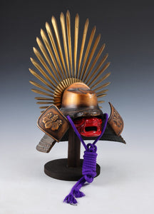 Japanese Vintage Samurai Helmet -Hideyoshi Kabuto with a mask-  Age of Samurai