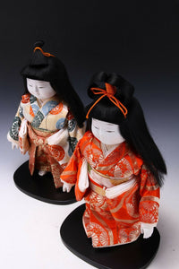 Beautiful Japanese Ichimatsu Style Pair Doll