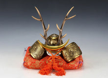 Vintage Japanese Small Tiny Samurai Helmet -Yamanaka Shikanosuke Kabuto-