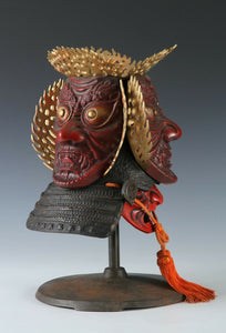 Extremely Rare Japanese Samurai Helmet -guardian deity of the three jewels-