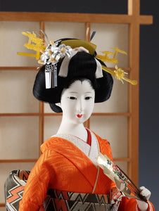 Nice Vintage Classic Style Japanese Traditional Wall Geisha Doll -Oyama Doll-