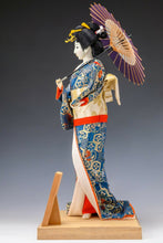 Japanese Vintage Beautiful Geisha Doll -Classic umbrella Style- Rare