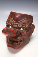 Old Vintage Japanese Paper Clay Noh Mask Plaque -Tengu- Braggart Showa Era