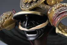 Japanese Vintage Massive Samurai Helmet -Yoshitsune Kabuto- with a mask Tsushima