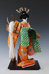 Old Vintage Japanese Beautiful Geisha Doll -Yaegaki Princess- Classic Style 諏訪法性