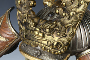 Japanese Fabulous Samurai Helmet -Dragon with a mask- Tsushima