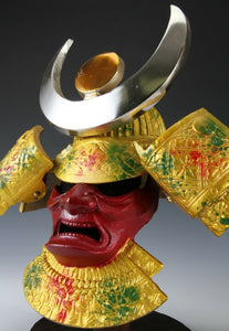 Rare Type Japanese Samurai Helmet -Takeda Shingen Kabuto with a Mask-