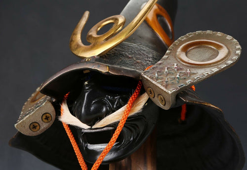 Samurai Helmet -Kato Kiyomasa- with a black mask 加藤清正