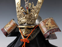 Japanese Samurai Helmet -Dragon and Hawk Deco Kabuto with a mask-