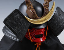 Black Power Japanese Samurai Helmet Middle Size -Shikanosuke Kabuto with a Mask-