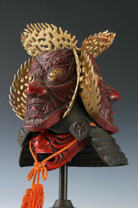 Extremely Rare Japanese Samurai Helmet -guardian deity of the three jewels-