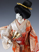 Japanese Nice Beautiful Vintage Geisha Doll －Classic Fan Sukiyo Doll